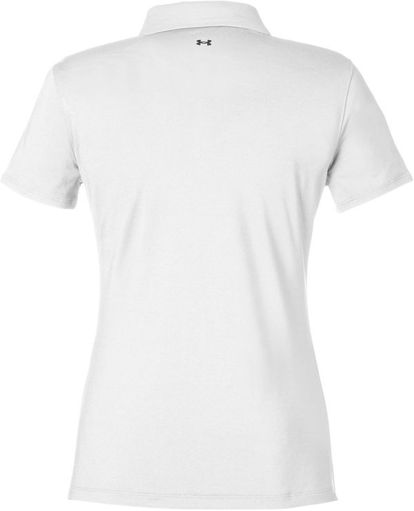 An image of a Custom Under Armour Ladies Recycled Polo in White!