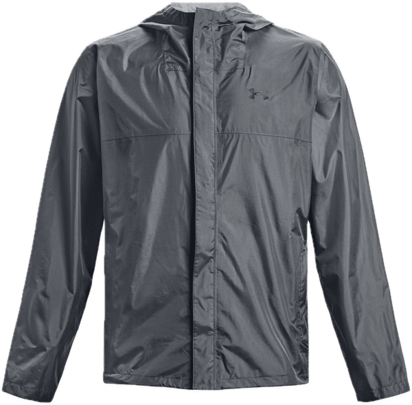 Am image of a Custom Under Armour Men's Cloudstrike 2.0 Jacket in Pitch Grey/Black!