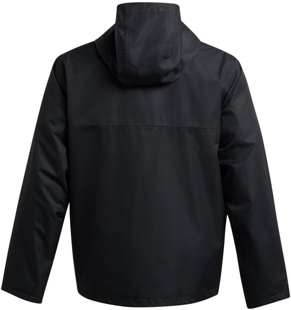 Am image of a Custom Under Armour Men's Porter 3 in 1 2.0 Jacket in Black/ White!