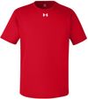 Am image of a Custom Under Armour Men's Team Tech T Shirt in Red/white!