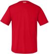 Am image of a Custom Under Armour Men's Team Tech T Shirt in Red/white!