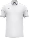 An image of a Custom Under Armour Men's Trophy Level Polo in White/Mod Grey!