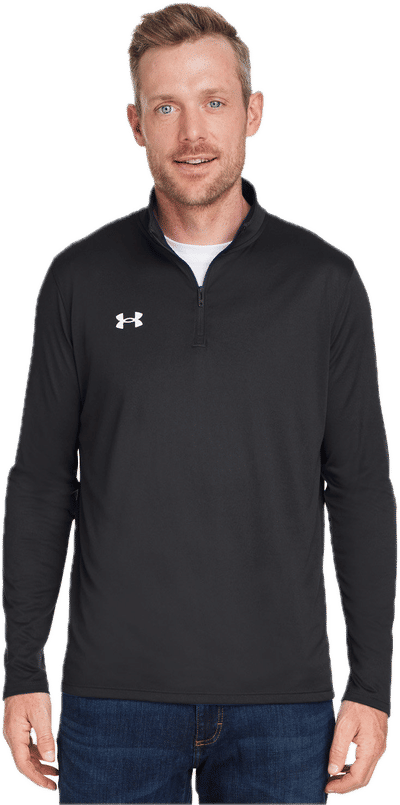 Custom Under Armour Men s Team Tech Quarter Zip Coastal Reign