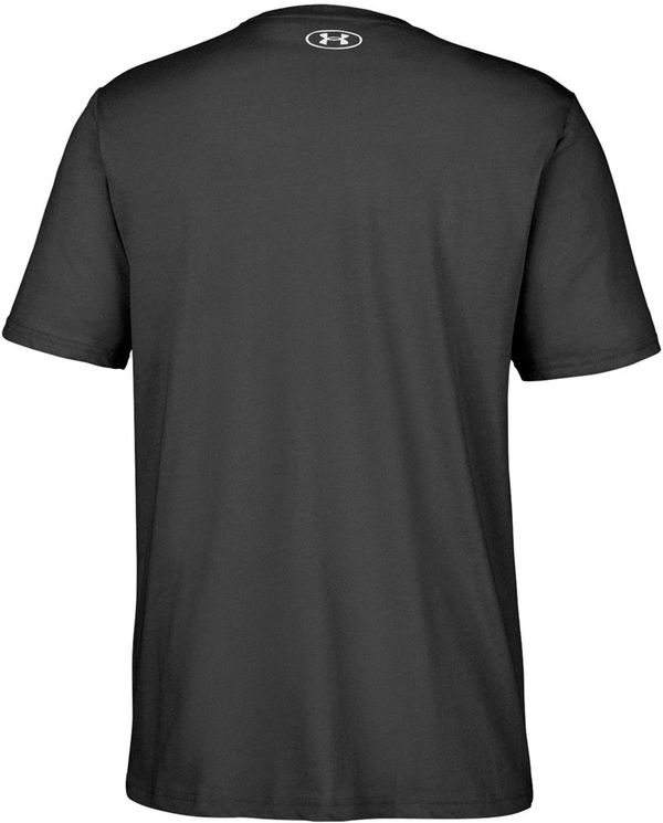 Am image of a Custom Under Armour Mens Athletic Raglan Shirt in Black/White!