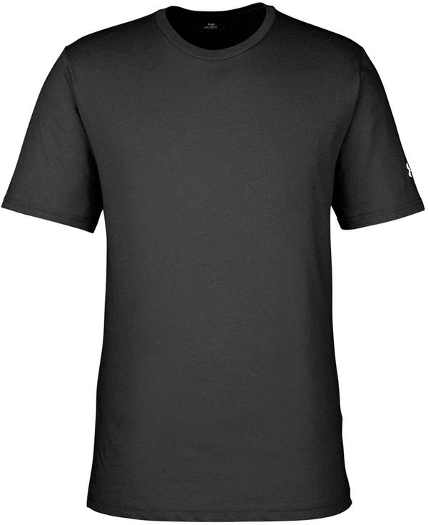 Am image of a Custom Under Armour Mens Athletic Raglan Shirt in Black/White!
