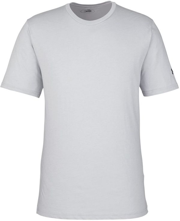 Am image of a Custom Under Armour Mens Athletic Raglan Shirt in Mod Grey Medium Heather!