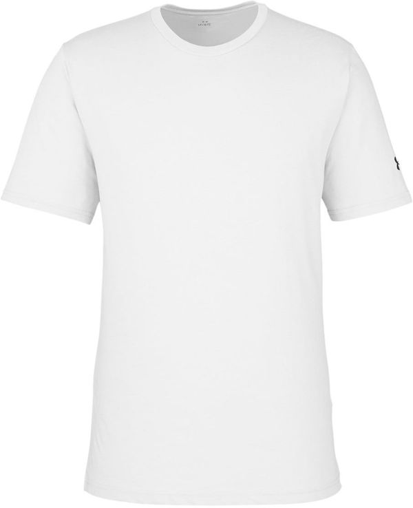 Am image of a Custom Under Armour Mens Athletic Raglan Shirt in White/Black!