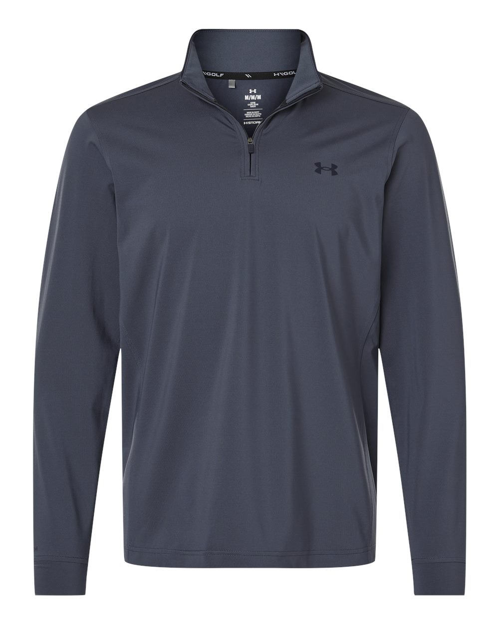 Under Armour Mens Drive Quarter Zip Pullover in Downpour Grey/ Midnight Navy