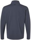 Am image of a Custom Under Armour Mens Drive Quarter Zip Pullover in Downpour Grey/ Midnight Navy!