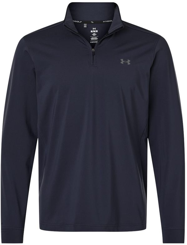 Am image of a Custom Under Armour Mens Drive Quarter Zip Pullover in Midnight Navy/ Castlerock!