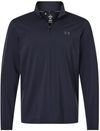 Am image of a Custom Under Armour Mens Drive Quarter Zip Pullover in Midnight Navy/ Castlerock!