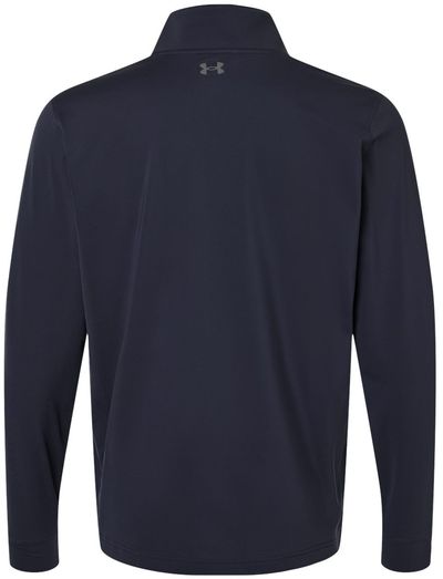 Am image of a Custom Under Armour Mens Drive Quarter Zip Pullover in Midnight Navy/ Castlerock!