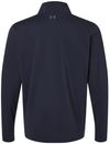 Am image of a Custom Under Armour Mens Drive Quarter Zip Pullover in Midnight Navy/ Castlerock!