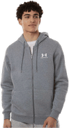 An image of a Custom Under Armour Mens Icon Fleece Hooded Full Zip!