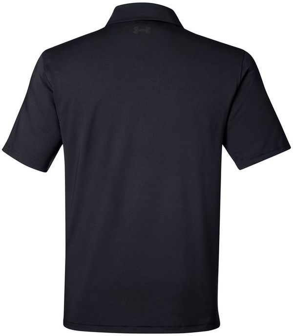 An image of a Custom Under Armour Mens Recycled Polo in Black!