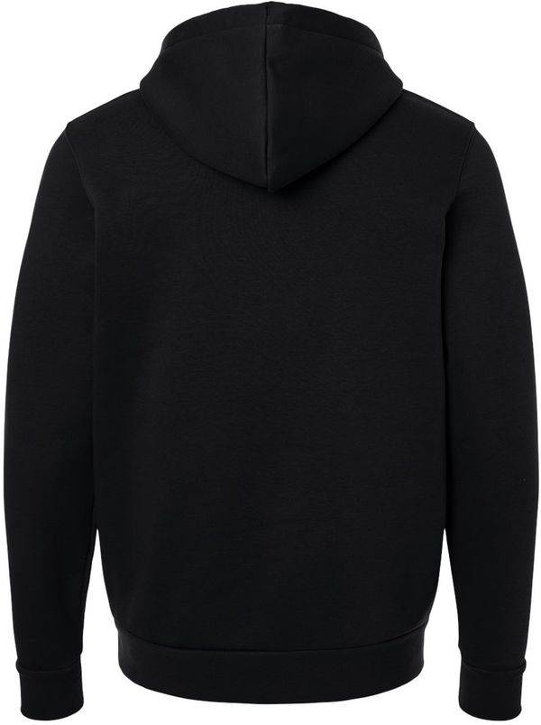 An image of a Custom Under Armour Mens Team Icon Fleece Hooded Sweatshirt in Black/White!