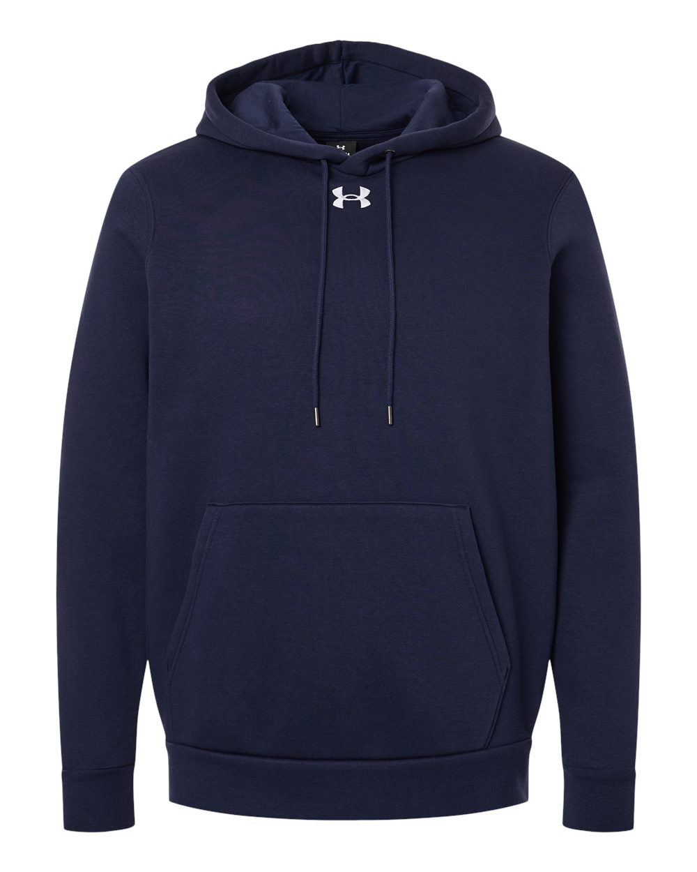Under Armour Mens Team Icon Fleece Hooded Sweatshirt in Midnight Navy/White