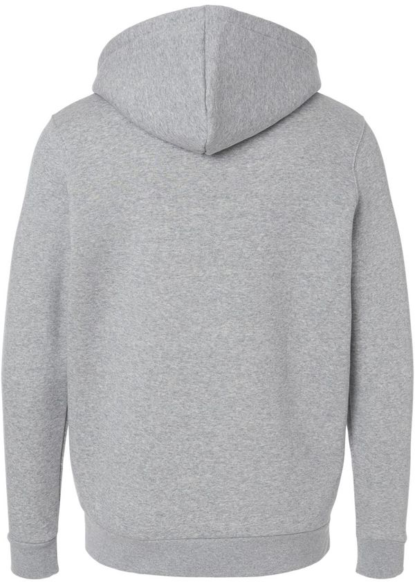 An image of a Custom Under Armour Mens Team Icon Fleece Hooded Sweatshirt in Mod Grey Light Heather/ White!