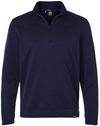 Am image of a Custom Under Armour Storm Sweater Fleece Quarter Zip Pullover in Midnight Navy/White!