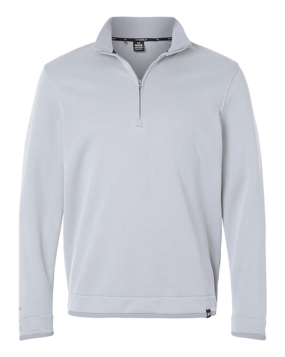 Under Armour Storm Sweater Fleece Quarter Zip Pullover in Steel/White
