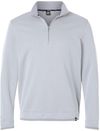 Am image of a Custom Under Armour Storm Sweater Fleece Quarter Zip Pullover in Steel/White!