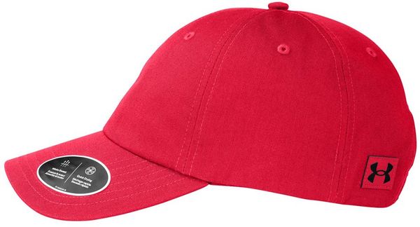An image of a Custom Under Armour Team Chino Hat in Red!