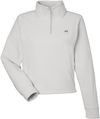 Am image of a Custom Under Armour Womens Expanse Fleece Half Zip in Sum White!