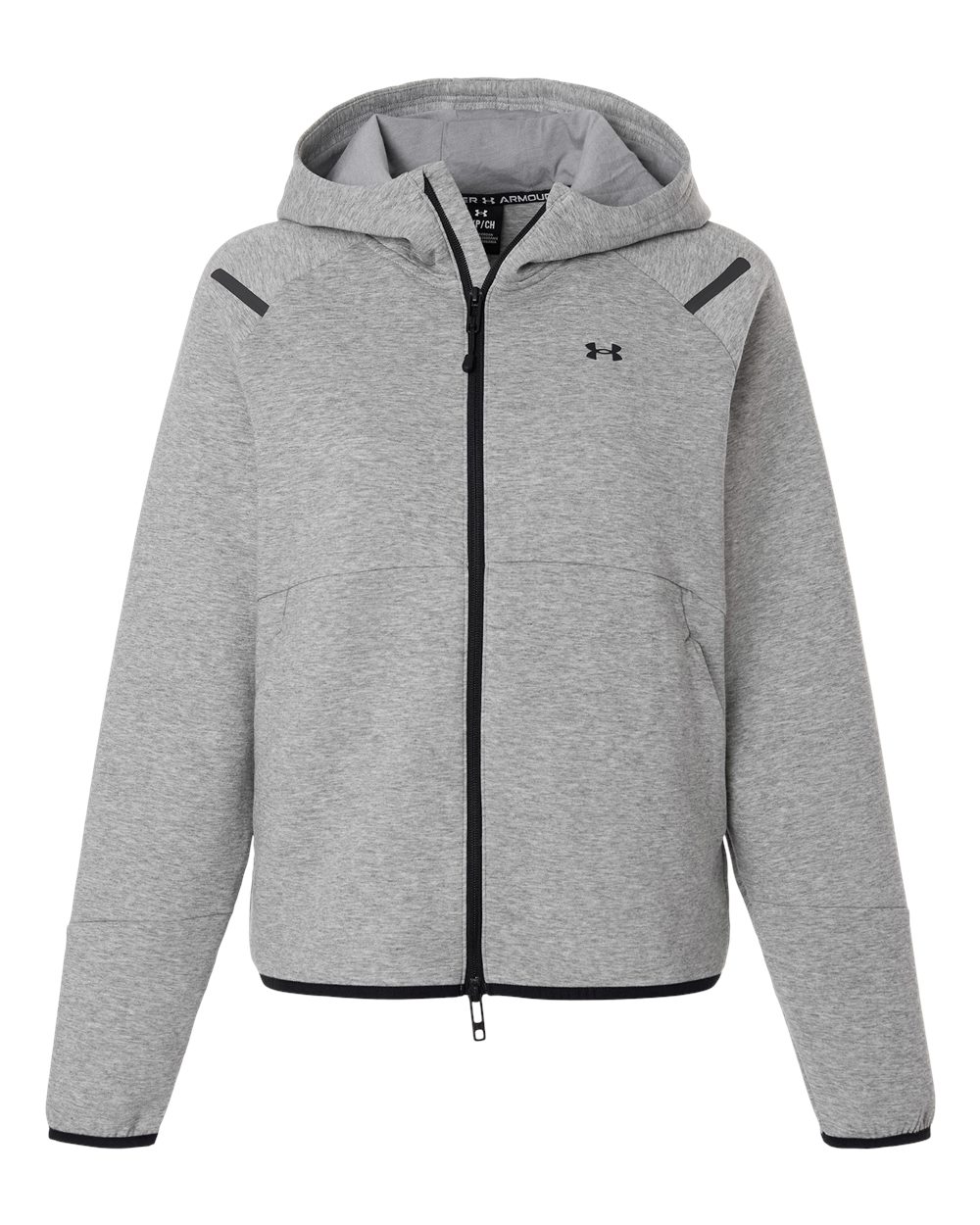 Under Armour Womens Unstoppable Fleece Full Zip in Mod Grey/Black