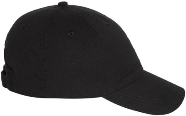 An image of a Custom Valucap Adult Bio Washed Classic Dad's Cap in Black!