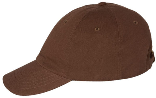 An image of a Custom Valucap Adult Bio Washed Classic Dad's Cap in Brown!