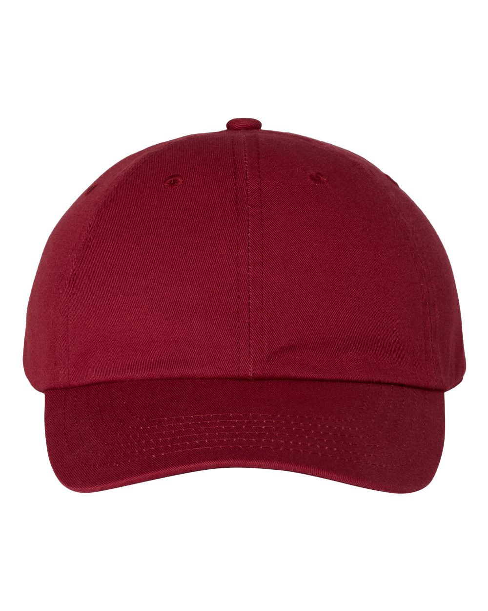 Valucap Adult Bio Washed Classic Dad's Cap in Cardinal