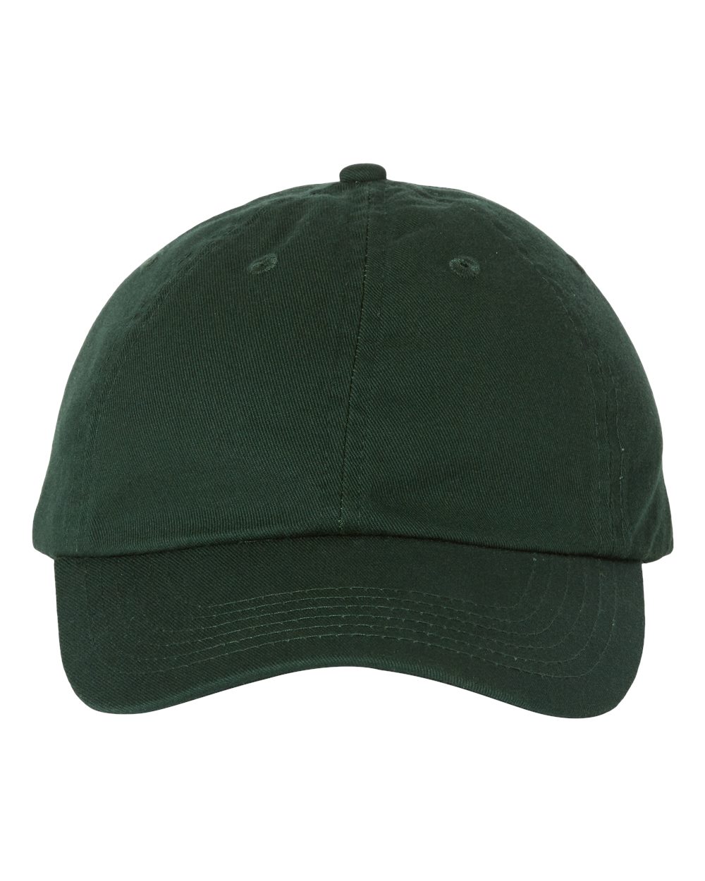 Valucap Adult Bio Washed Classic Dad's Cap in Forest Green