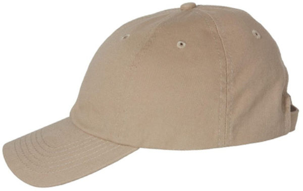 An image of a Custom Valucap Adult Bio Washed Classic Dad's Cap in Khaki!