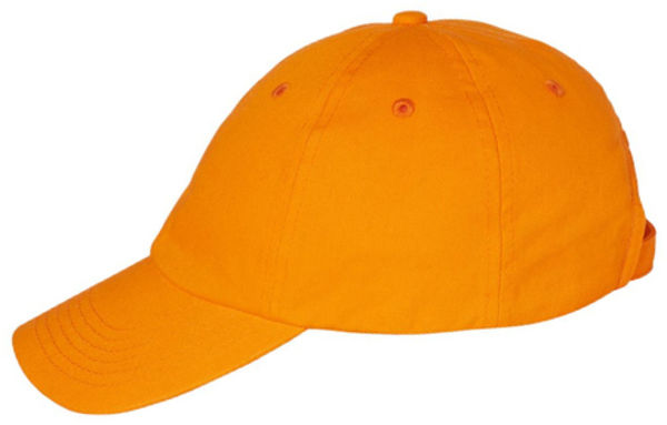 An image of a Custom Valucap Adult Bio Washed Classic Dad's Cap in Neon Orange!