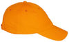 An image of a Custom Valucap Adult Bio Washed Classic Dad's Cap in Neon Orange!