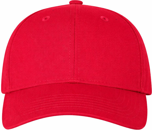 An image of a Custom Valucap Chino Cap in Red!