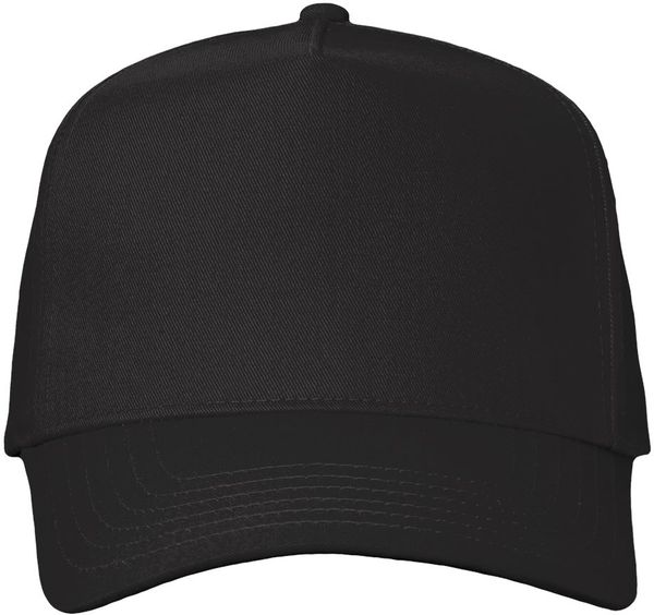 An image of a Custom Valucap Five Panel Cap in Black!