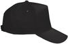An image of a Custom Valucap Five Panel Cap in Black!