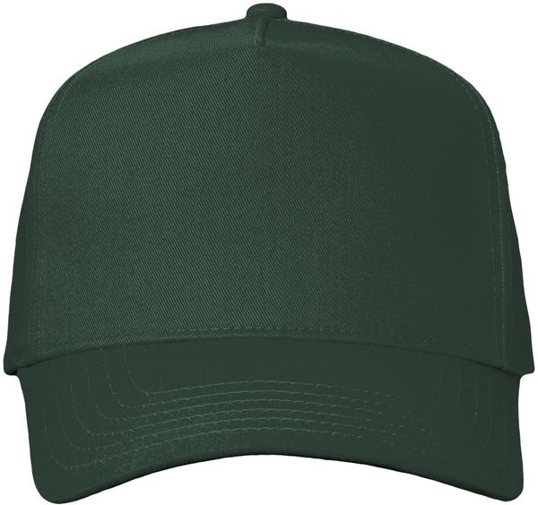 An image of a Custom Valucap Five Panel Cap in Forest!