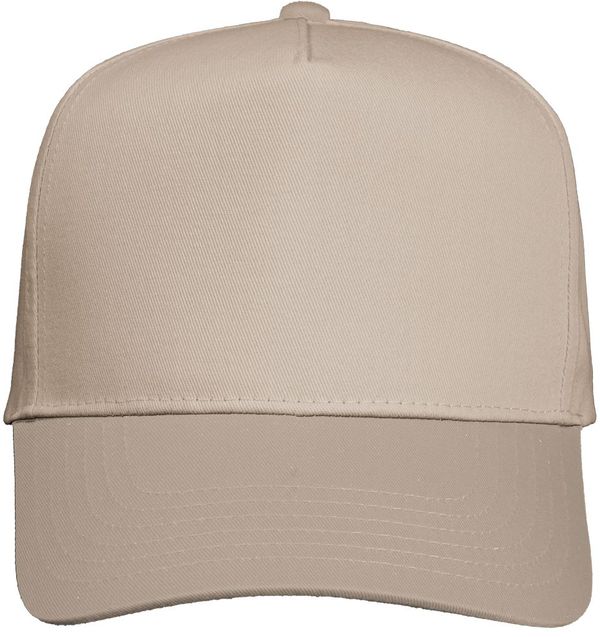 An image of a Custom Valucap Five Panel Cap in Khaki!
