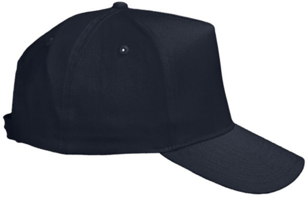 An image of a Custom Valucap Five Panel Cap in Navy!