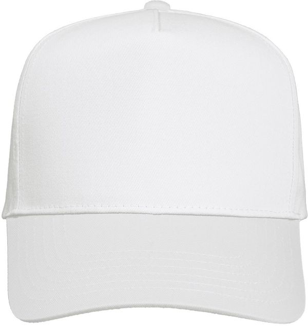 An image of a Custom Valucap Five Panel Cap in White!