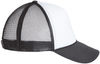 An image of a Custom Valucap Foam Mesh Back Trucker Cap in White/Black!
