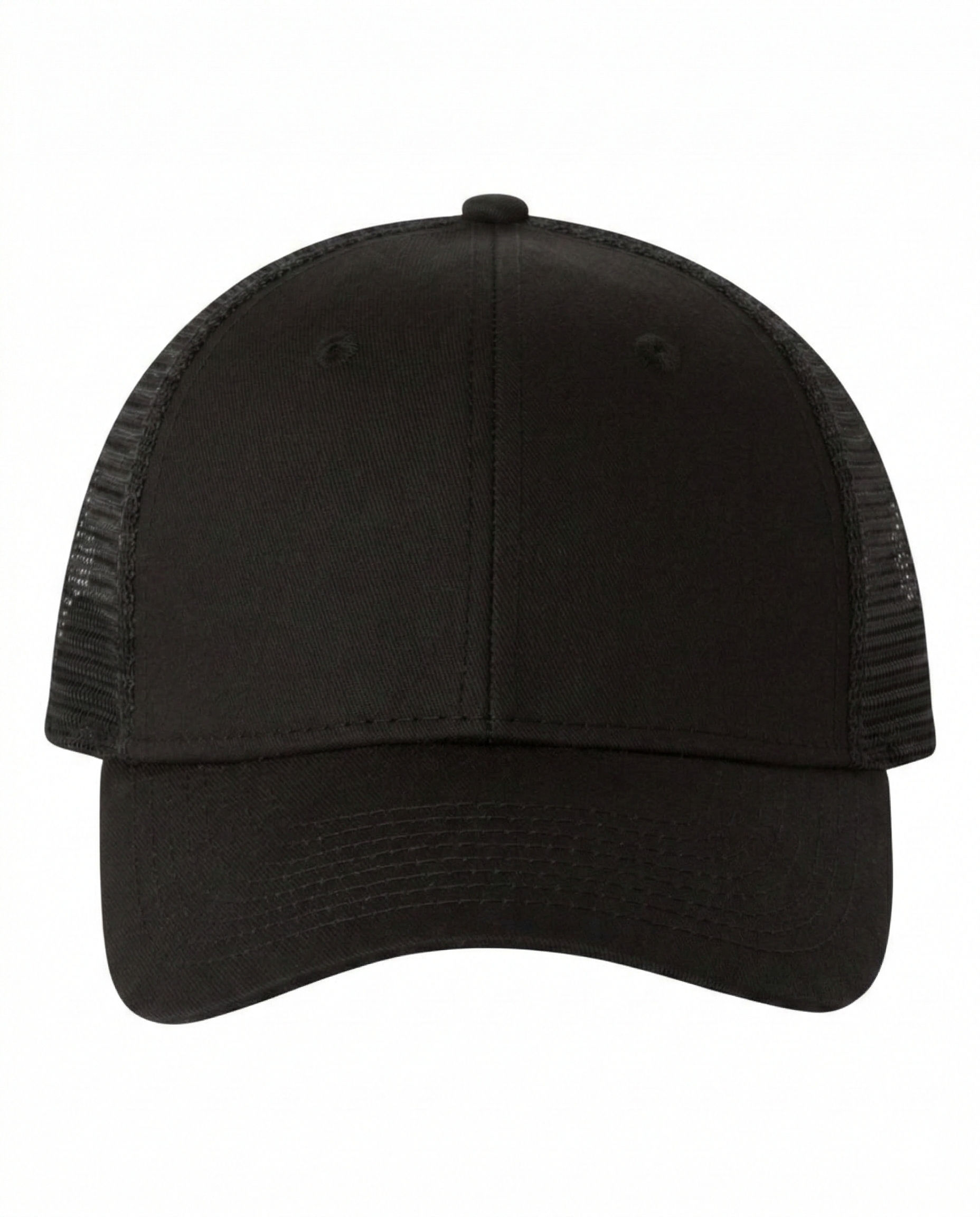 Valucap Mesh Back Trucker Cap in Black