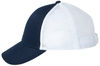 An image of a Custom Valucap Mesh Back Trucker Cap in Navy/White!