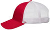 An image of a Custom Valucap Mesh Back Trucker Cap in Red/White!
