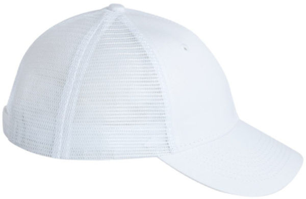 An image of a Custom Valucap Mesh Back Trucker Cap in White!