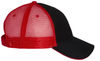 An image of a Custom Valucap Sandwich Trucker Cap in Black/Red!