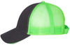 An image of a Custom Valucap Sandwich Trucker Cap in Charcoal/Neon Green!