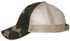 An image of a Custom Valucap Sandwich Trucker Cap in Green Camo/Tan!
